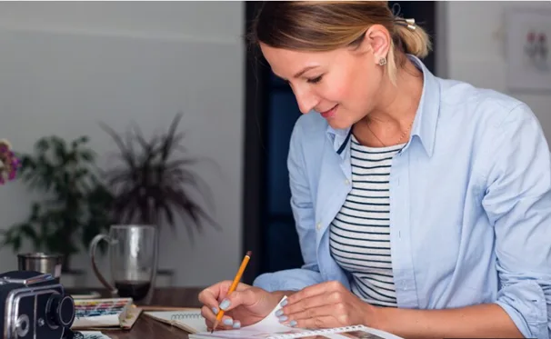 Professional tax accountant assisting