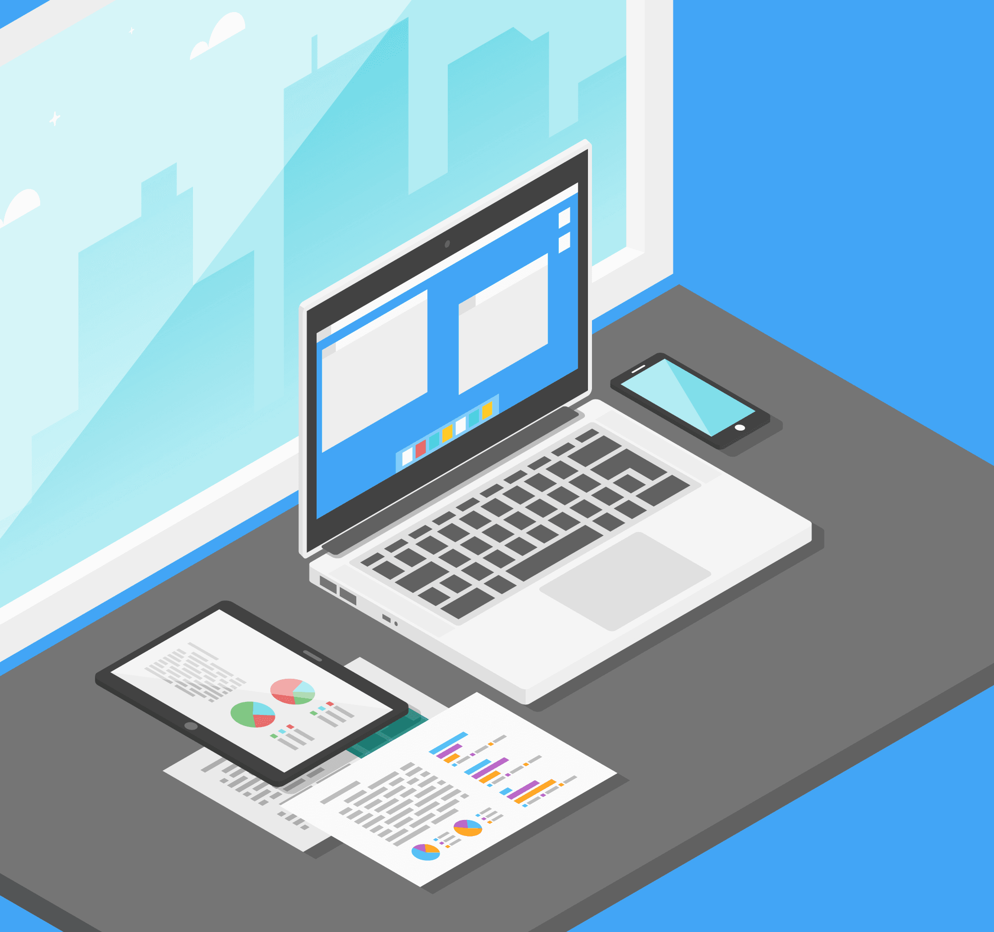 Digital bookkeeping workspace setup | QuickBooks Bookkeeping Services Near Me